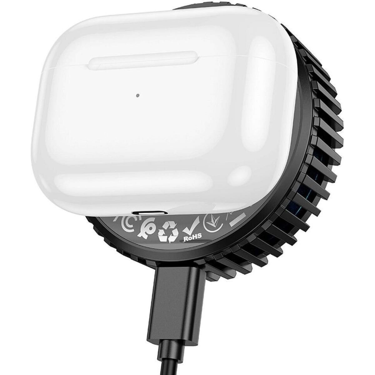 Hoco CW57 Ασύρματος Φορτιστής Qi 15W με Air Cooling – Μαύρος