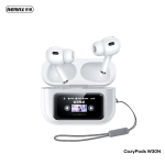 Remax CozyPods W30N Bluetooth In-ear Ακουστικά με Έγχρωμη Οθόνη & Θήκη Φόρτισης – Λευκά