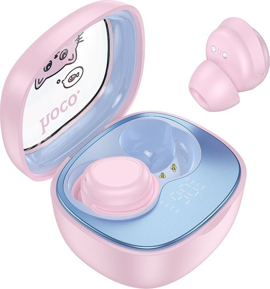 Hoco Ew111 Kids In-Ear Bluetooth Handsfree Ακουστικά Με Θήκη Φόρτισης – Ροζ