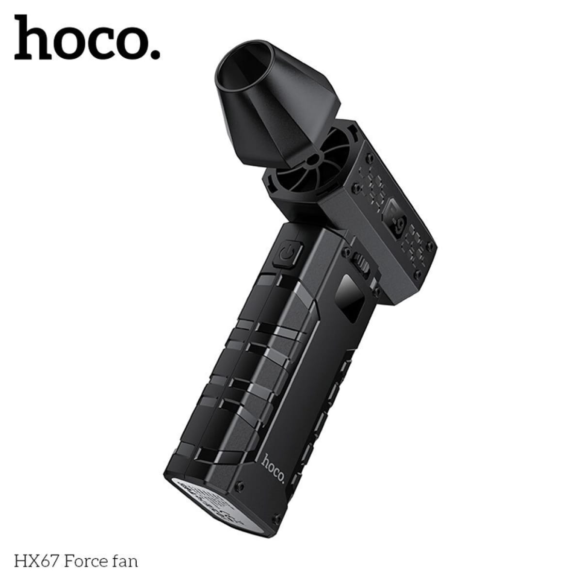 Hoco HX67 Φυσητήρας Χειρός USB με LED Φωτισμό – Μαύρο