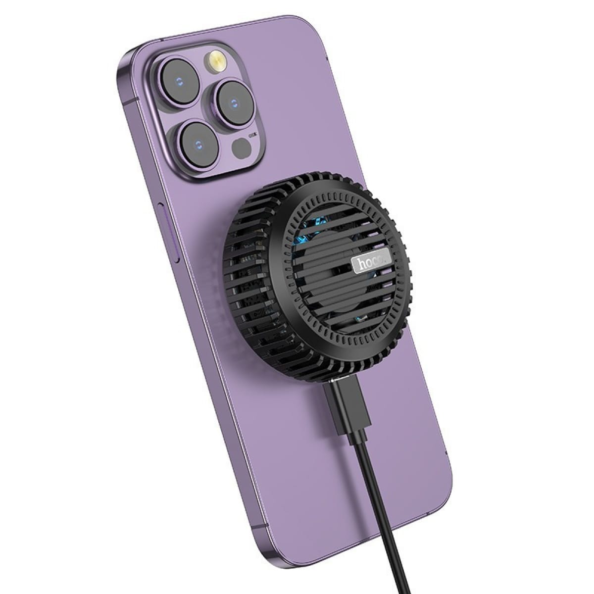 Hoco CW57 Ασύρματος Φορτιστής Qi 15W με Air Cooling – Μαύρος