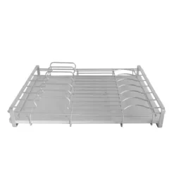 Moonstone Στεγνωτήρας Νεροχύτη από Διατομίτη ILUKA 8x30x39.5cm Γκρι/Ασημί MOO-EGOUT-ILUKA-SIL