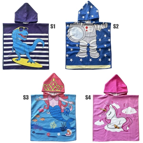 Πόντσο Παιδικό Θαλάσσης Microfiber 60x120cm SummerTiempo 622961