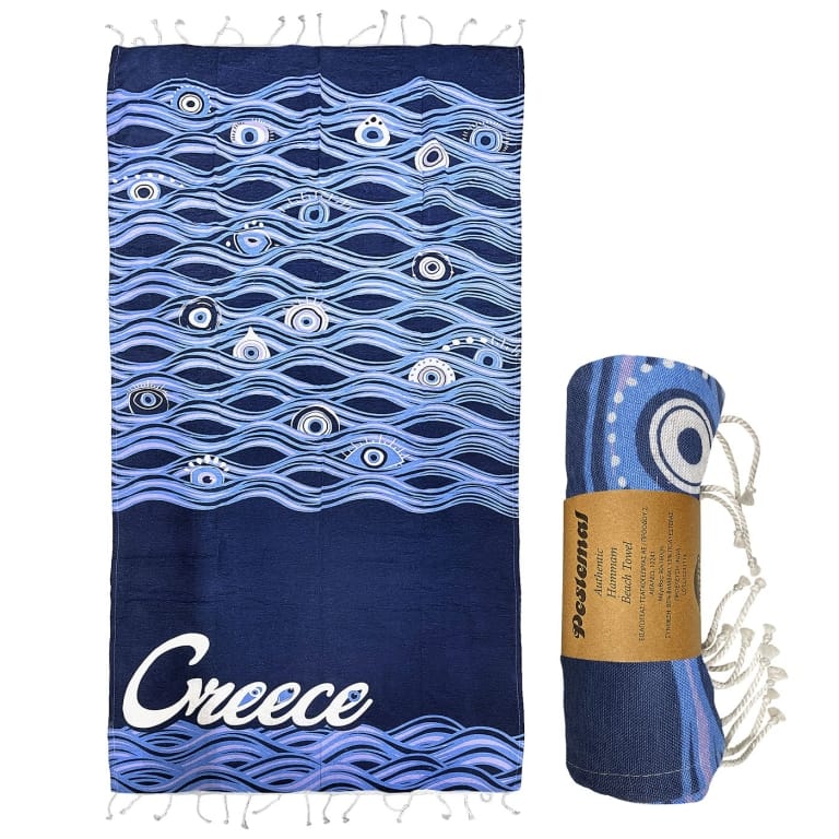 Πετσέτα Θαλάσσης Pestemal Μάτι Μεγάλο ~280g 90x180cm SummerTiempo 622963