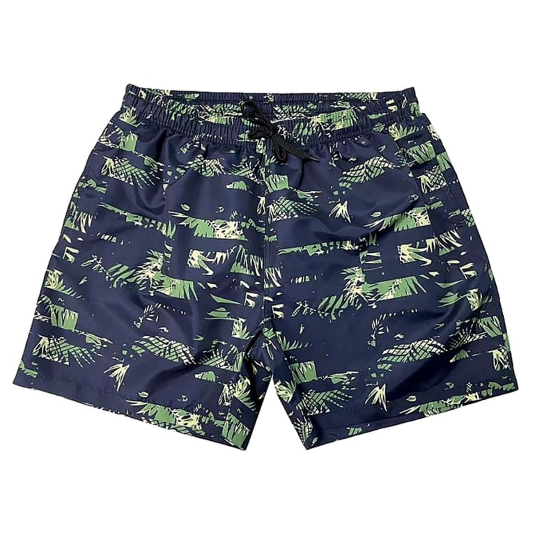 Μαγιό Ανδρικό Polyester Μπλε με Πράσινα Φύλλα  SummerTiempo 622976