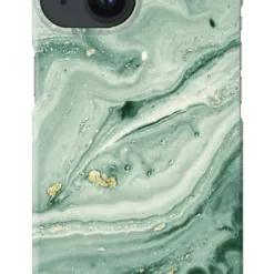IDEAL OF SWEDEN Θήκη Fashion iPhone 14 Mint Swirl Marble IDFCSS21-I2261-258