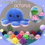 Λούτρινο Χταπόδι Reversible Octapus Plush που αλλάζει διάθεση - Image 3
