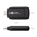 WiFi 6 USB Adapter AX1800 Dual Band 2.4GHz & 5GHz με USB 3.0 – Συμβατό με Windows 10/11, 2 Antennas