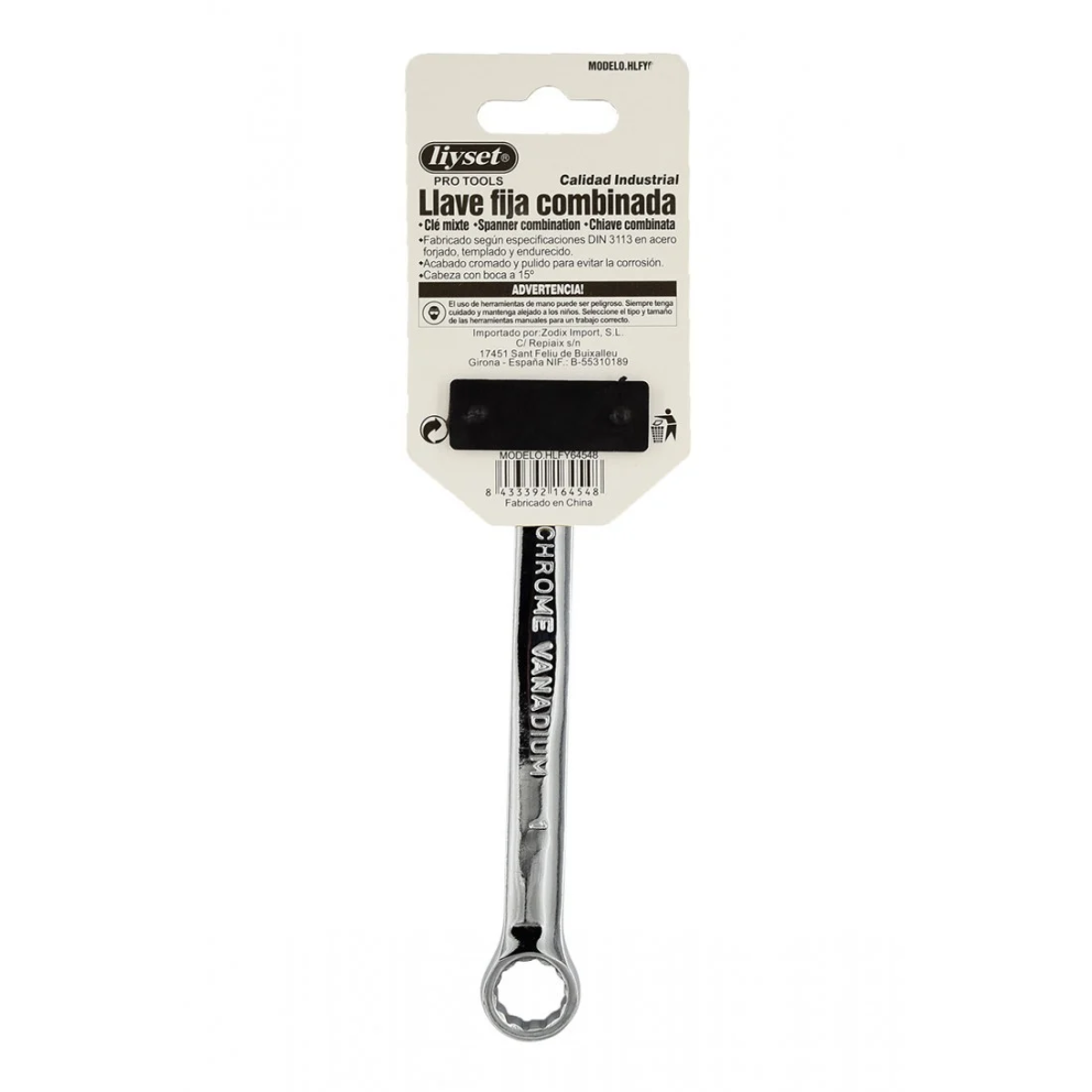 Liyset Γαλλικό & Γερμανοπολύγωνο Κλειδί 17mm – 64586