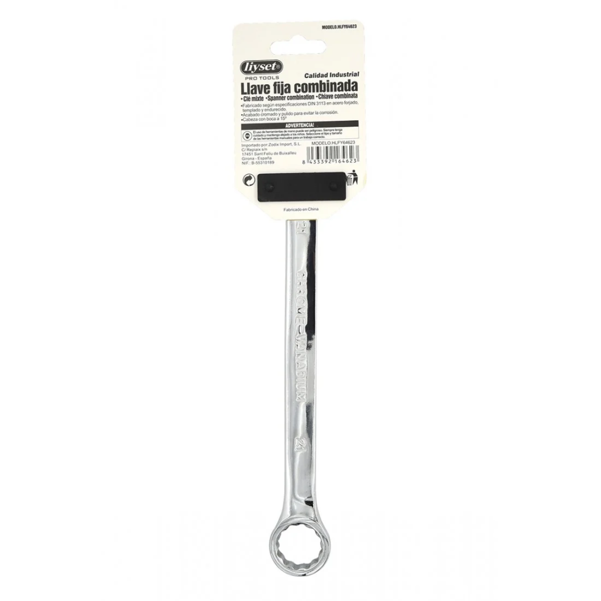 Liyset Γαλλικό & Γερμανοπολύγωνο Κλειδί 21mm – 64623