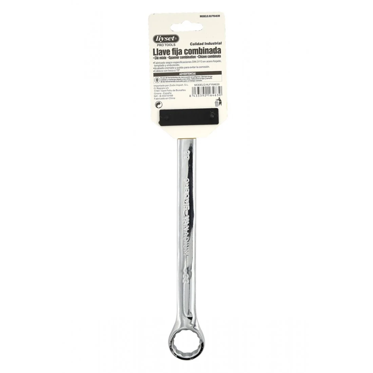 Liyset Γαλλικό & Γερμανοπολύγωνο Κλειδί 22mm – 64630