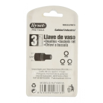 Liyset Καρυδάκια Εξάγωνα Σετ 3 Τεμαχίων 6/7/8mm - 88735