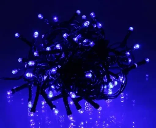 Well Λαμπάκια γιρλάντα 100 λευκών λυχνιών LED με πράσινο καλώδιο
