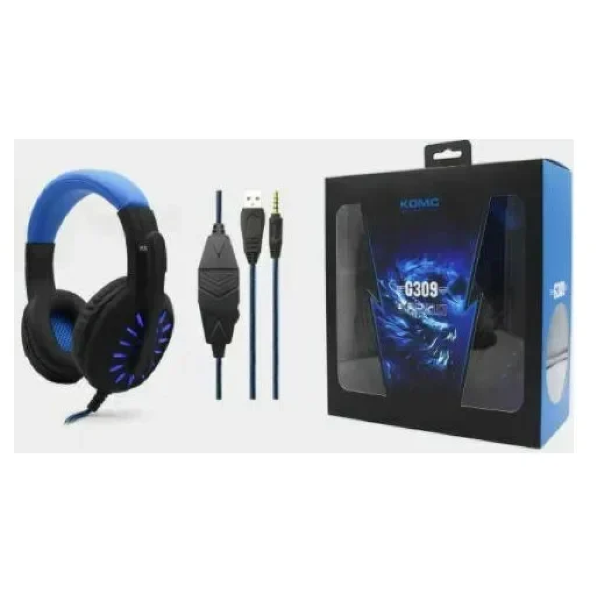 Ενσύρματα Ακουστικά Gaming KOMC G309 με Μικρόφωνο - Image 2