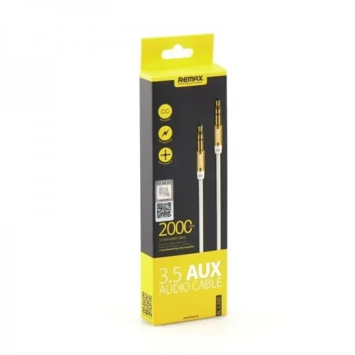 Καλώδιο Remax Aux 3.5mm male - 3.5mm male 2m - Image 3