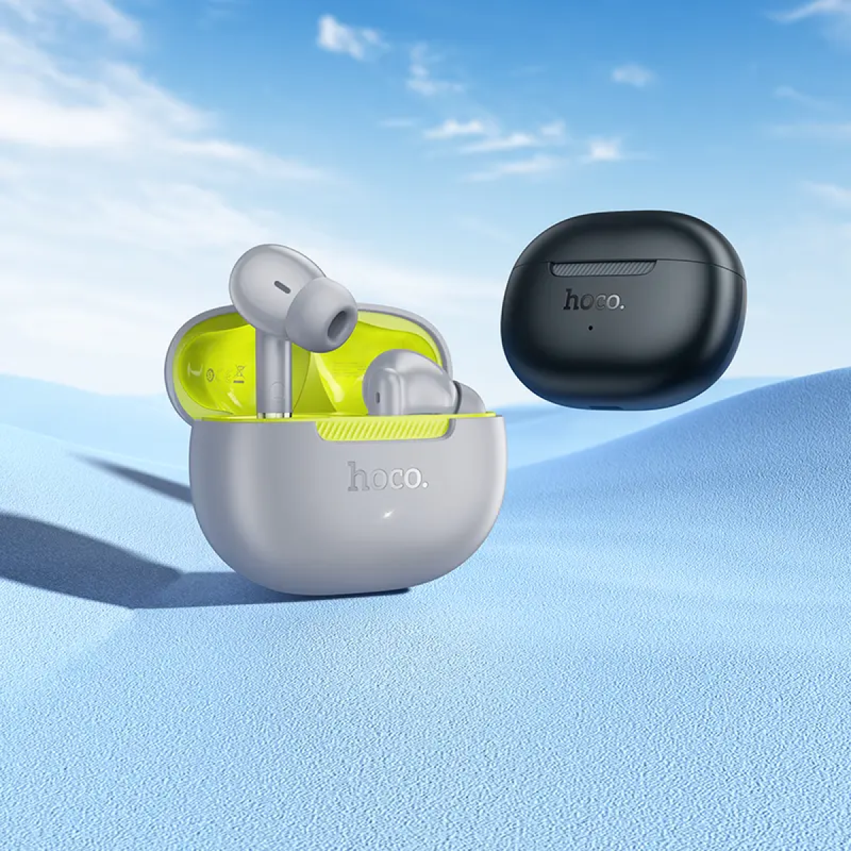 Hoco EQ24 In-ear Bluetooth Handsfree TWS Ακουστικά με Θήκη Φόρτισης – Μαύρα