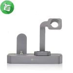 Βάση Φόρτισης 2 σε 1 για iPhone & Airpods - Aluminum 2 in 1 Charger Base Lightning & AirPods COTEetCI