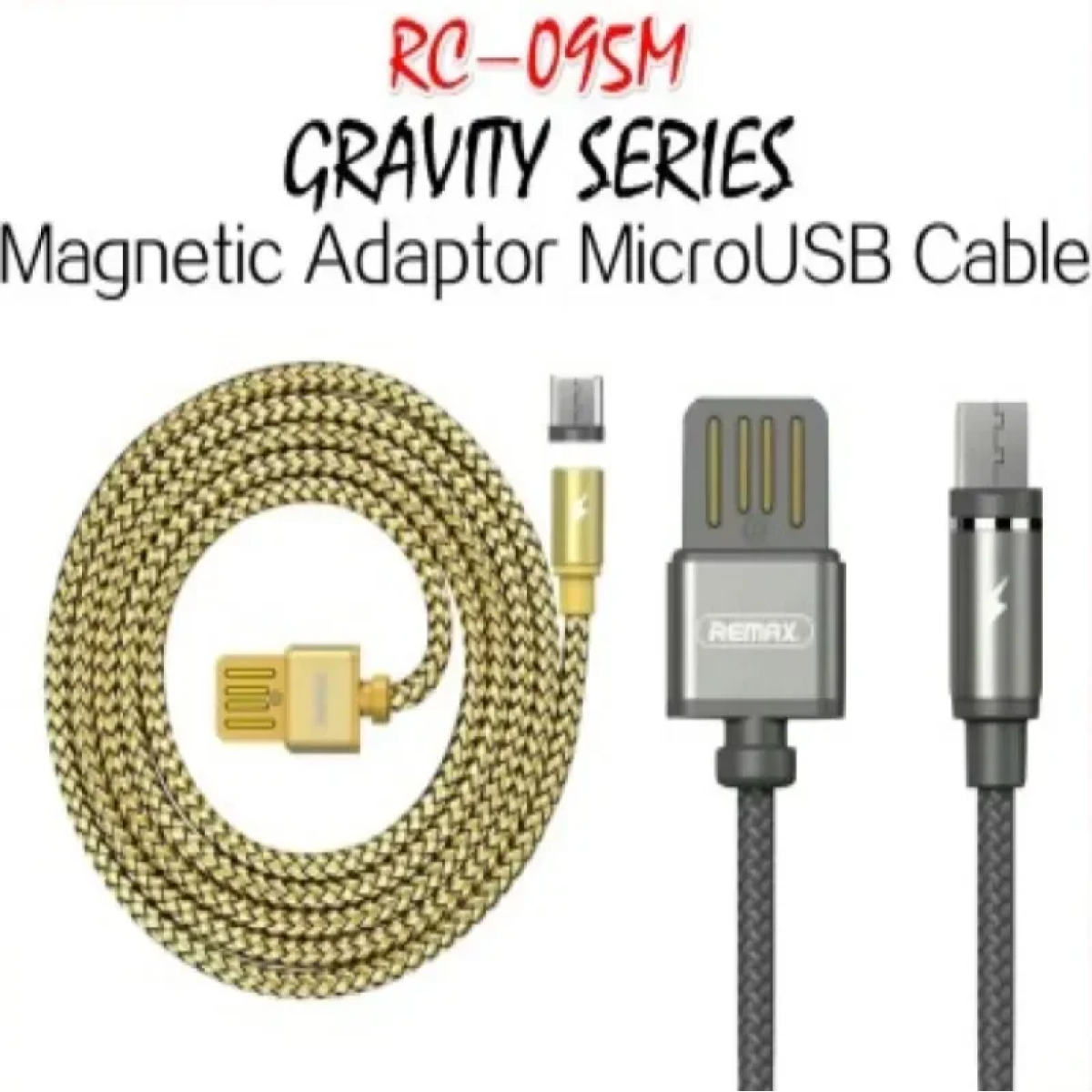 Remax RC-095m Gravity Magnet Cable Micro USB 1m - Image 2
