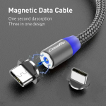 Καλώδιο CaseMe Android Magnetic Charger Cable Fast Charging Micro USB 1m - Image 4