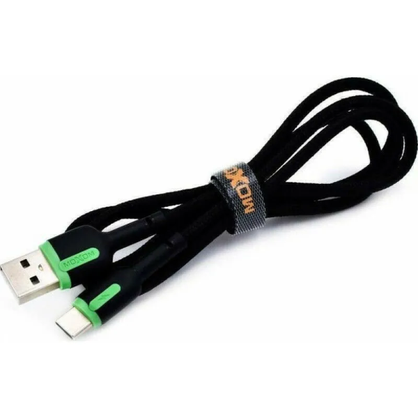 Moxom MX-CB52 Braided USB to Lightning Cable Μαύρο 1m 2.4A