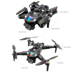 A168 Επαγγελματικό Drone 8K HD με Διπλή Κάμερα, Πτυσσόμενο Quadcopter χωρίς Ψήκτρες, Αεροφωτογραφική Μηχανή