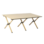 Αναδιπλούμενο Φορητό Τραπέζι Camping 120x60x45cm Μπεζ
