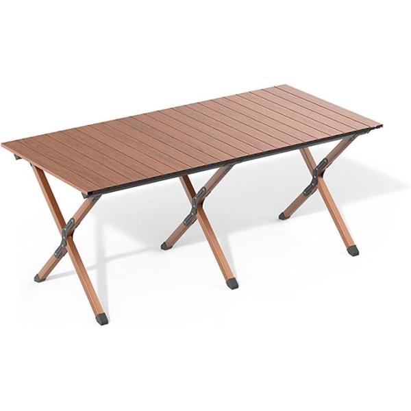 Αναδιπλούμενο Φορητό Τραπέζι Camping 120x60x45cm Kαφέ