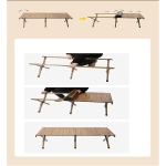 Αναδιπλούμενο Φορητό Τραπέζι Camping 120x60x45cm Μαύρο