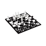 Αναδιπλούμενο παιχνίδι σκάκι 28x28cm SDS-26811 άσπρο/μαύρο