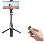 Αναδιπλούμενο Selfie Stick με ασύρματο χειρισμό 95.5cm JC-01 μαύρο - Image 2