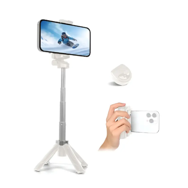 Αναδιπλούμενο Selfie Stick Με Bluetooth Και Περιστροφή 360° JC-25H Λευκό