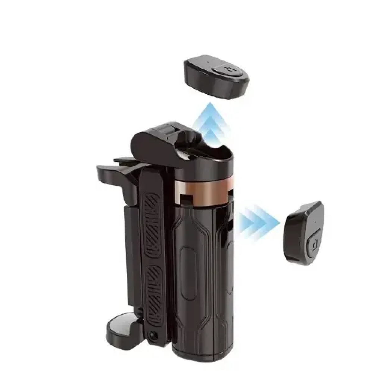 Αναδιπλούμενο Selfie Stick Με Bluetooth Και Περιστροφή 360° JC-25H Μαύρο