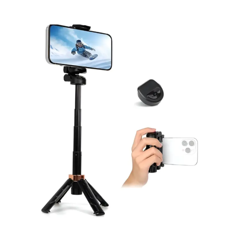 Αναδιπλούμενο Selfie Stick Με Bluetooth Και Περιστροφή 360° JC-25H Μαύρο