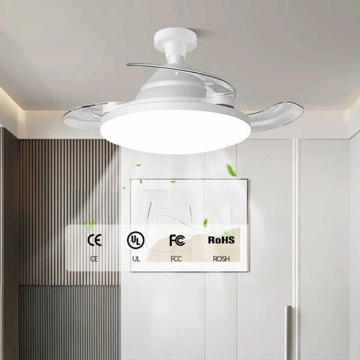 Ανεμιστήρας Οροφής Με Φως LED 120W Και Τηλεχειριστήριο RiXME