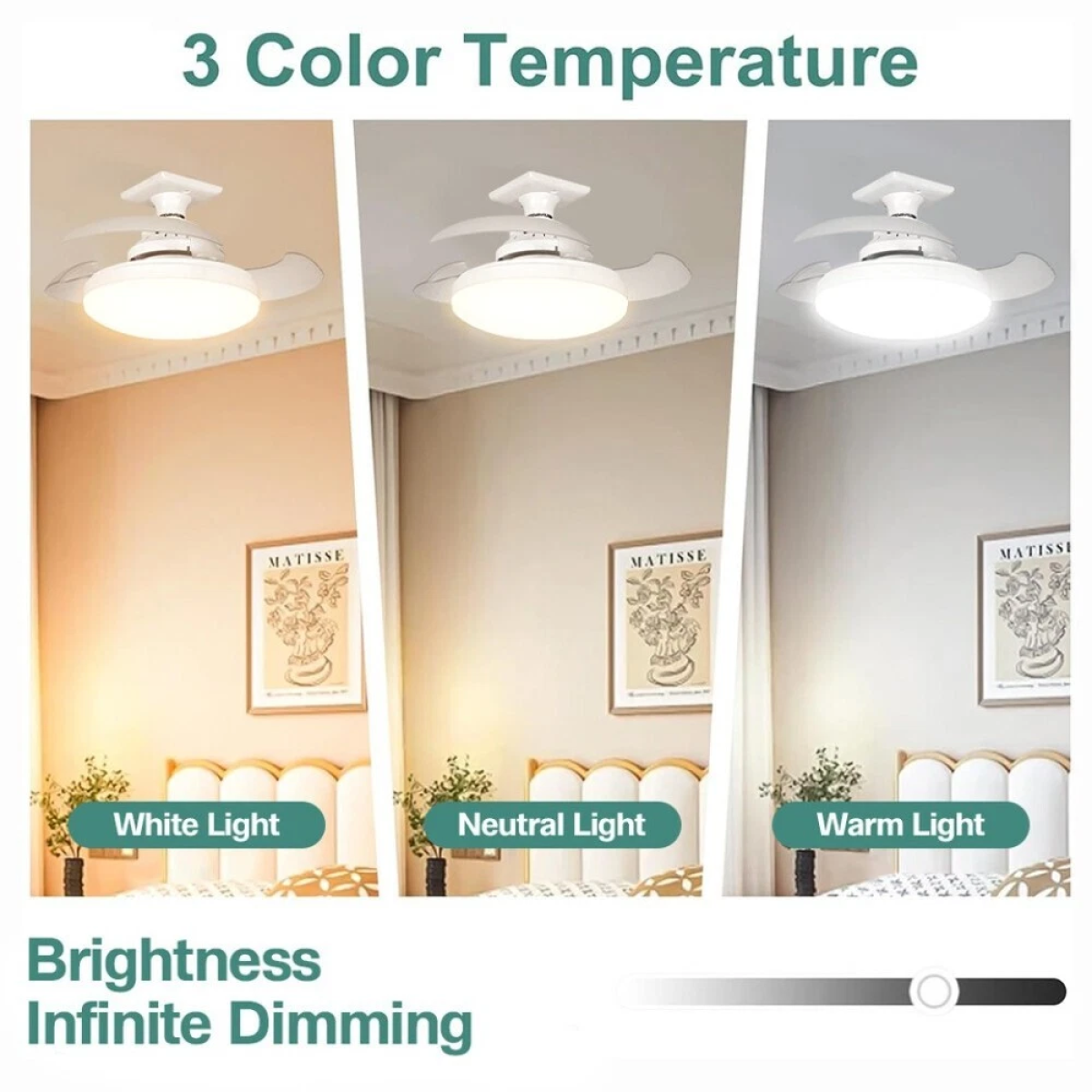 Ανεμιστήρας Οροφής Με Φως LED 120W Και Τηλεχειριστήριο RiXME