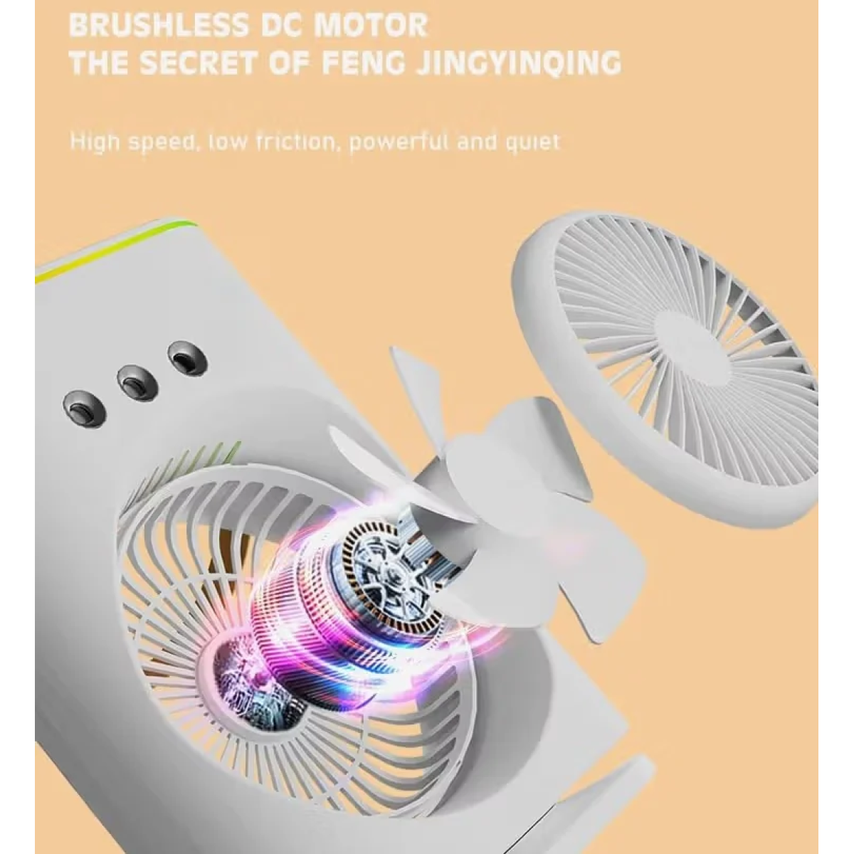 Ανεμιστήρας USB Με Υδρονέφωση & Φωτισμό RGB Arrango AFS60758
