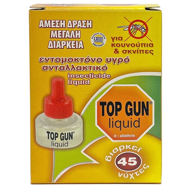 Ανταλλακτικό Υγρό Εντομοαπωθητικό Top Gun