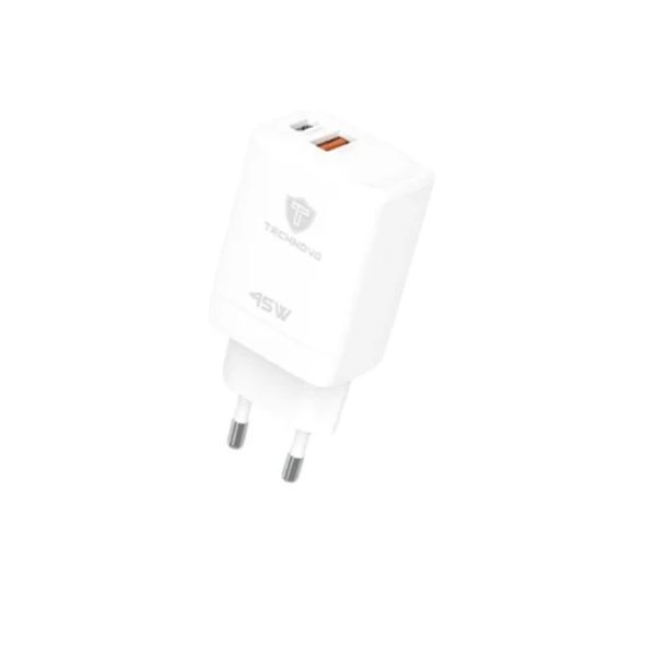 Αντάπτορας γρήγορης φόρτισης 45W A+C TN-C028 λευκό