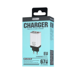 Αντάπτορας γρήγορης φόρτισης 67W RP-U159 Pro Remax λευκό - Image 2
