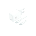 Αντάπτορας γρήγορης φόρτισης με καλώδιο 20W USB-C to USB-C TN-F039 λευκό