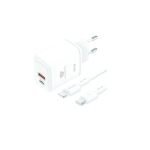 Αντάπτορας γρήγορης φόρτισης με καλώδιο 30W USB-C to Lightning TN-F044 λευκό