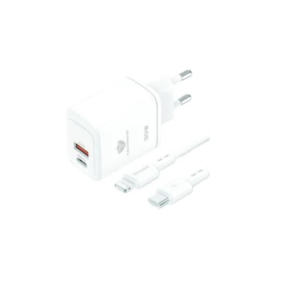 Αντάπτορας γρήγορης φόρτισης με καλώδιο 30W USB-C to Lightning TN-F044 λευκό
