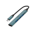 Αντάπτορας HUB Type-C σε 3.5mm & 3x USB 2.0 θύρες OTN-9706 πράσινο