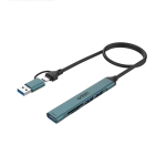 Αντάπτορας HUB USB-C 5 σε 2 με 3 θύρες USB OTN-UCA9705 πράσινο - Image 2