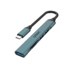 Αντάπτορας HUB USB-C σε SD/TF & 3x USB 2.0 θύρες OTN-9705D πράσινο