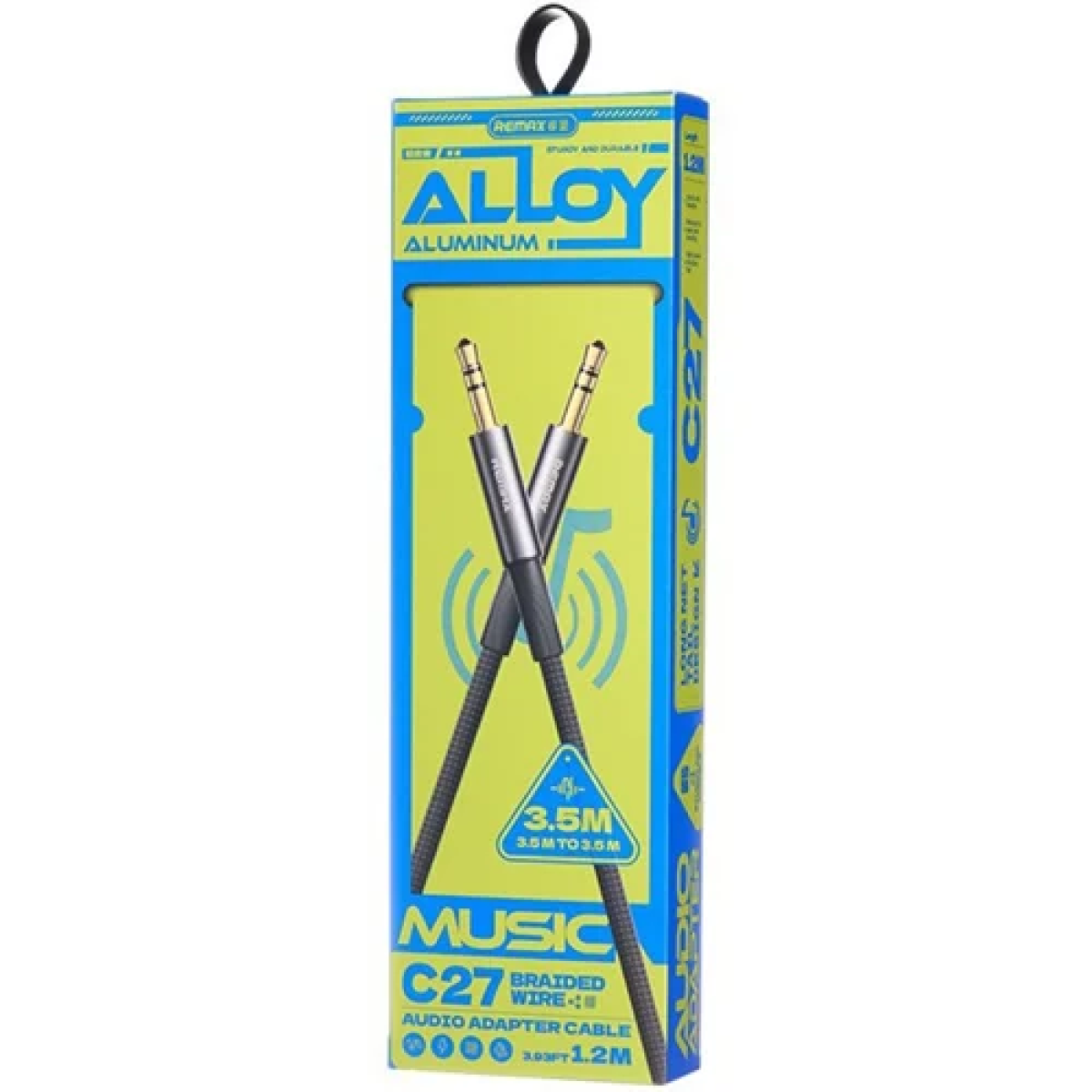 Αντάπτορας ήχου 3.5mm to 3.5mm Remax C27 μαύρο - Image 2