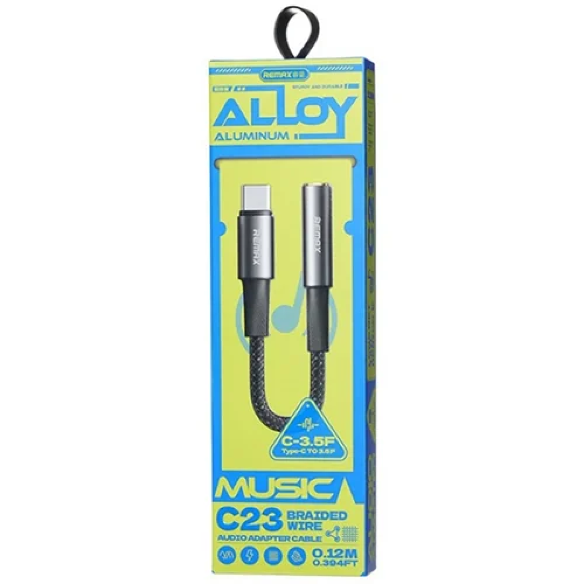 Αντάπτορας ήχου Type-C to 3.5mm Remax C23 μαύρο - Image 2