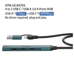 Αντάπτορας USB Hub 4 in 2 Smart Hub OTN-UCA9703 - Image 3