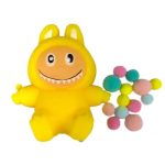 Anti-Stress Παιχνίδι Squishy Pinch Music - Labubu Κίτρινο