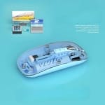 Aoas W08 Ασύρματο Bluetooth Ποντίκι Μπλε